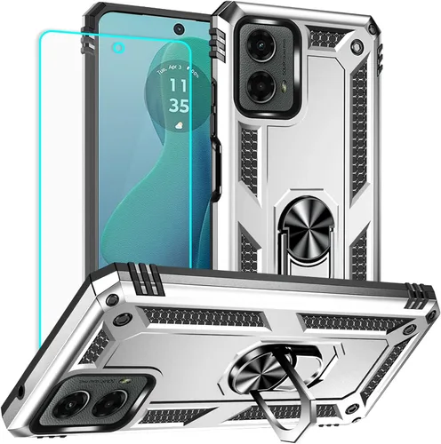 Miniatura 21 de Yiakeng Funda para Moto G Play 2023, Funda para Teléfono Moto G Play 2023 con protector de pantalla HD, fundas protectoras de grado militar con Moto