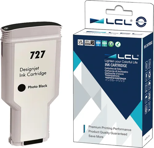 Miniatura 11 de LCL Cartucho de tinta de repuesto compatible para impresoras HP 727 XL F9J76A B3P19A 300ML de alto rendimiento DesignJet T920 T930 T1500 T1530 T2500