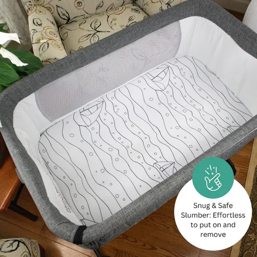 Miniatura 4 de Sábanas de moisés para Papablic, CoZee, Cowiewie, Ezebaby, Nawahev cuna y cama de noche para bebé de TansyPanda, 3 piezas, 33x20, ultra suaves