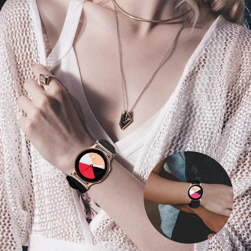Miniatura 7 de Miimall Correa elástica de 0.78 pulgadas compatible con Samsung Galaxy Watch 6/5/4 de 1.575 pulgadas, 1.732 pulgadas, Watch 5 Pro, Watch 6/4 Raninbow
