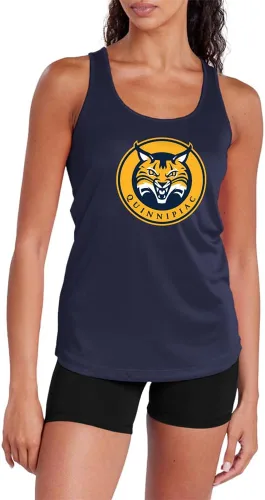 Miniatura 75 de Camiseta deportiva sin mangas oficial de NCAA Collegiate para mujer, con espalda cruzada, colección con logotipo primario