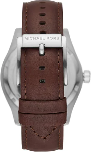 Miniatura 3 de Michael Kors Layton Reloj de cuero con fecha de tres manos