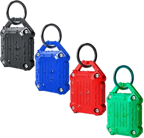 Miniatura 19 de DOVICK - Funda protectora impermeable para llavero Airtag, cubierta completa con tornillos compatible con el llavero de seguimiento Apple Air Tag P4