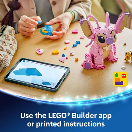 Miniatura 6 de LEGO Disney Angel Lilo & Stitch Juguete para niños, decoración de habitación y juego de construcción para niñas y niños, a partir de 9 años, idea