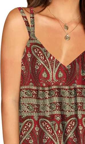 Miniatura 2 de Soesdemo Dressy - Camiseta sin mangas para mujer, estilo casual, con diamantes de imitación, con tirantes delgados, cuello en V, sin mangas