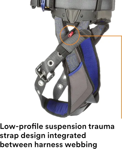 Miniatura 12 de 3M 1140184 DBI-SALA ExoFit X300 Arnés de seguridad de posicionamiento de construcción, protección contra caídas, anillos en D de espalda y cadera