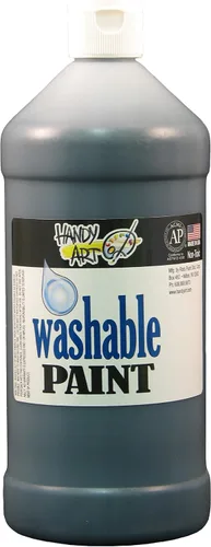 Miniatura 7 de Handy Art Pintura lavable de 16 onzas, color negro
