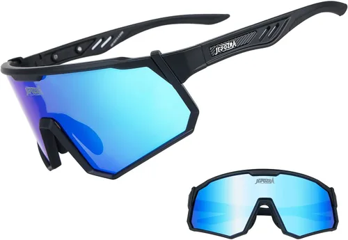 Gafas de ciclismo polarizadas con 3 lentes intercambiables, gafas de equitación, béisbol, correr, esquí, deportes