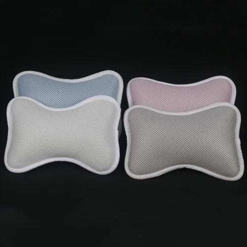 Miniatura 4 de SUPVOX Almohada de bañera con ventosas antideslizantes para soporte de cuello y hombro, se adapta a bañeras ovaladas y rectas, cojín de spa y baño