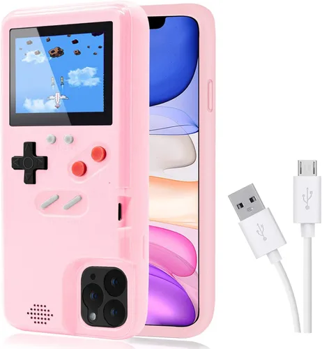 Miniatura 9 de Funda de consola de juegos para iPhone, funda protectora retro autoalimentada con 36 juegos pequeños, pantalla a todo color, funda de videojuegos