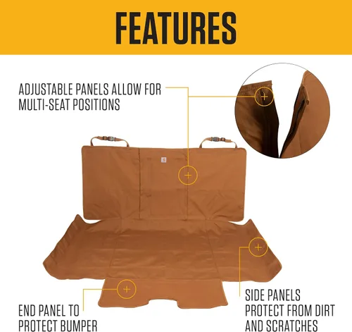 Miniatura 2 de Forro de carga universal de nylon ajustado Carhartt, forro duradero repelente al agua, se adapta a una variedad de tamaños de área de carga, negro