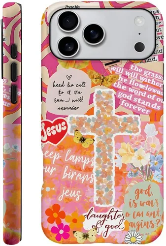 Miniatura 21 de DAIZAG Funda compatible con iPhone 13, funda duradera de protección contra golpes para niñas y mujeres, tema de retazos azul océano Tema