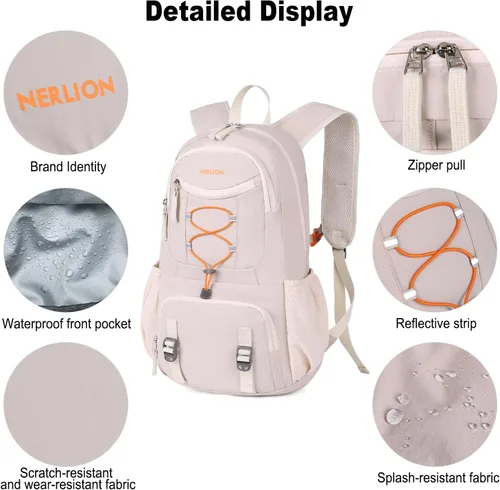 Miniatura 6 de Nerlion - Mochila de senderismo de 35 litros para hombres y mujeres, para campamento, impermeable, al aire libre, senderismo, mochila ligera