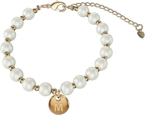 Pulsera de propuesta de niña de flores, delicada pulsera dorada con dije inicial para niña, pulsera con nombre y letra, joyería para niñas, regalo