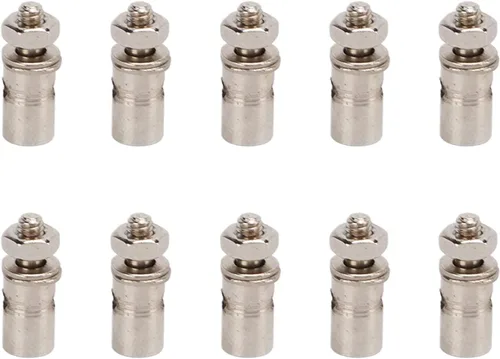 plplaaoo Conectores de varilla de empuje RC de acero inoxidable, 10 unidades/juego de 0.051 in servo conector de varilla de empuje, tapón de enlace