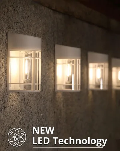 Miniatura 6 de Luces Solares de Valla, 8 Piezas de Luz de Cubierta Alimentadas por Energía Solar, Luces Solares Impermeables para Exteriores Decorativas