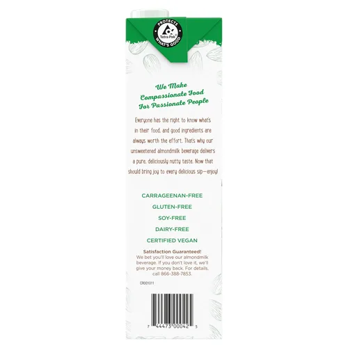 Miniatura 12 de So Delicious Leche de almendras estable sin lácteos, sin azúcar, vegano, verificado por proyecto sin OMG, 1 cuarto de galón (paquete de 6)