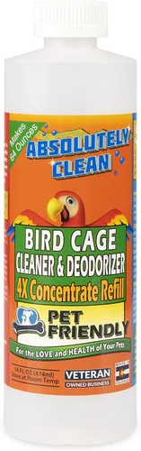 Miniatura 11 de Limpiador y desodorante para jaula de pájaros Absolutely Clean Asombroso - Solo rocíe/limpie - Elimina de manera segura y fácil los desordenes