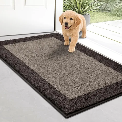 Miniatura 25 de Indoor Door Mat 20" x 32", Washable Kitchen Rug, Non Slip Entryway Rug for Floor, Absorbent Entrance Throw Rug for Laundry, Bathroom, Door