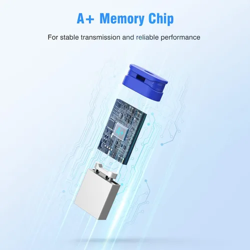 Miniatura 4 de K&ZZ 10 unidades de unidad flash mini de 16 GB 16 GB unidades flash USB pequeñas con cordón 16G unidad flash USB de bajo perfil unidad flash giga