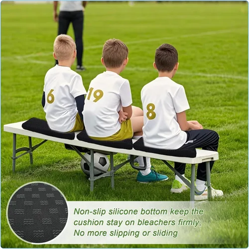Miniatura 4 de Esme L&H Stadium Seat Cushions, 3D Mesh Fabric Bleacher Cushion, Portable Stadium Seat Cushion for Bleachers