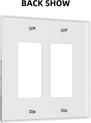 Miniatura 39 de Placa Decorativa de Pared de Granja Rústica con Cuerno de Madera para Puerta de Granero 1 Banda Duplex Cubiertas de Toma Eléctrica Soltera
