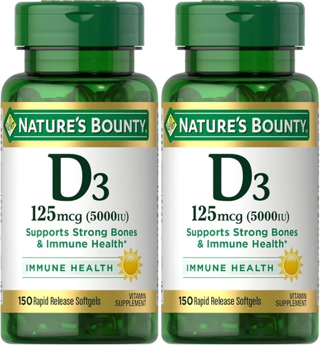 Miniatura 7 de Nature's Bounty, D 5000 Iu Softgels, 100 ct