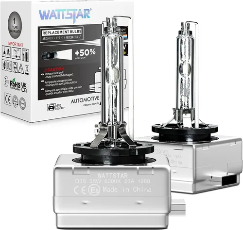 Miniatura 10 de D2S Bombillas de xenón Hid para faros delanteros, 6000 K blanco puro, 35 W, faros delanteros ocultos de calidad OEM, repuesto 66240/85122UB/66040