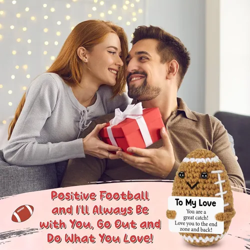 Miniatura 5 de BiuNiuring Regalos de cumpleaños para él, su novio, novia, para mi amor, día del padre, fútbol hecho a mano, lindo regalo de aniversario para él