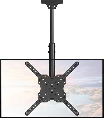 Miniatura 12 de ELIVED Soporte de techo abatible para TV para la mayoría de televisores de 14 a 40 pulgadas, soporte de TV plegable para techo plano y inclinado