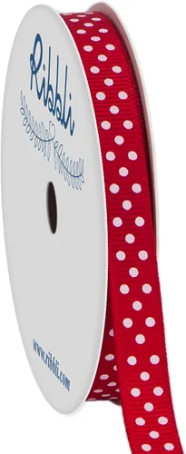 Miniatura 6 de Ribbli Cinta de grogrén para manualidades, carrete de 3/8 pulgadas, 10 yardas, narciso amarillo con puntos blancos, uso para envolver regalos