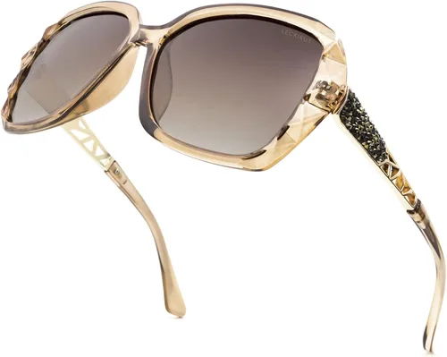 Miniatura 2 de LECKIRUT - Lentes de sol de gran tamaño para mujer, lentes de sol clásicos y a la moda con protección UV polarizada