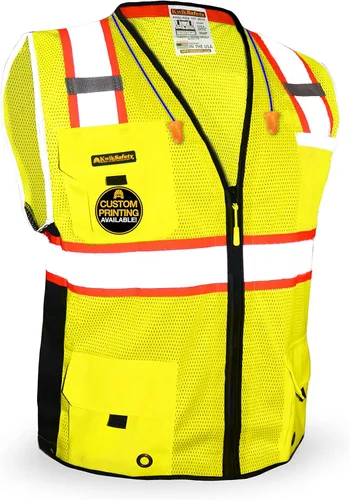 KwikSafety - Chaleco de Seguridad BIG KAHUNA | Edición Base y Edición Limitada | Chaleco Reflectante Clase 2 ANSI OSHA para Hombre