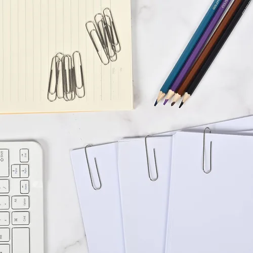 Miniatura 4 de Clips de papel grandes antideslizantes, clips de papel jumbo de 2 pulgadas, 300 piezas de clips de papel metálicos grandes, clips de papel