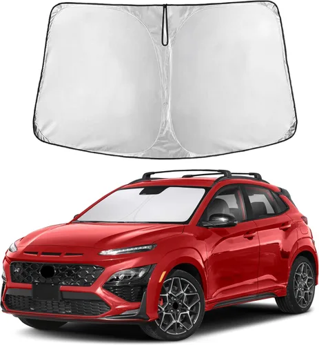 Miniatura 130 de Econour Parasol para parabrisas compatible con Honda Civic 2016-2021, protector de parasol plegable para ventana, bloquea los rayos UV y mantiene tu