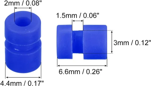 Miniatura 2 de MECCANIXITY Bolas de goma antivibración RC para control remoto F4 F7 controlador de vuelo M2x6.0.236 in bolas de absorción de impactos (azul)