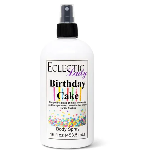 Miniatura 10 de Eclectic Lady Spray corporal para pastel de cumpleaños, doble fuerza, 2 onzas, espray corporal para mujeres con fragancia limpia, ligera y suave