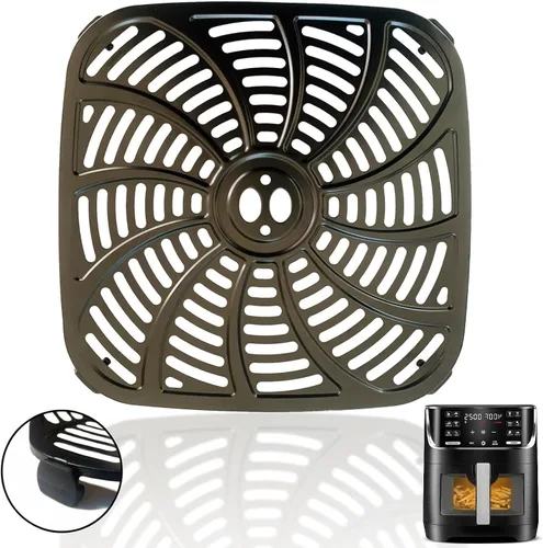 Miniatura 11 de Bandeja de freidora de aire de 2 cuartos para freidora de aire instantáneas Vortex, revestimiento antiadherente de doble capa mejorada, freidora