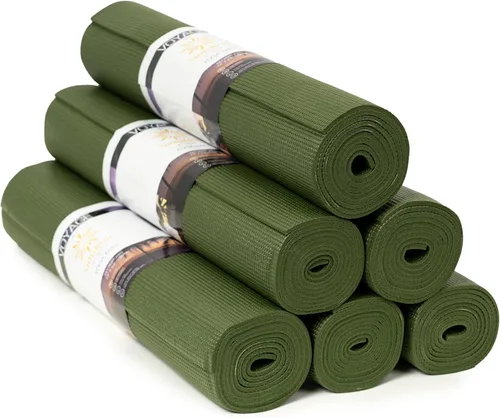 Miniatura 8 de Voyage - Tapete de yoga a granel, paquete de 6, 72 x 24 pulgadas, esterillas de yoga profesionales para estudio y gimnasio, 0.197 in de grosor, Azul