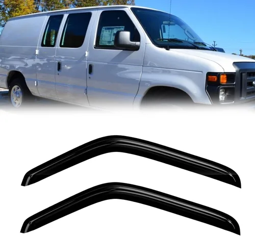 Miniatura 45 de Protectores de lluvia de ventana para Ford F150 SuperCab 2004-2014 2 piezas deflector de ventana para 09-14 F-150 con 2 puertas delanteras