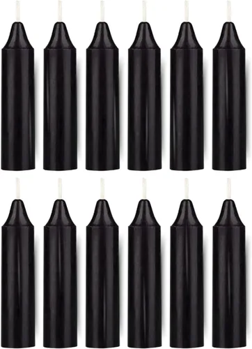 Miniatura 22 de Juego de 20 velas cónicas de color sólido, velas de cera de parafina sin goteo de 4 pulgadas con mecha de algodón, ideal para bodas, shabat, Rojo