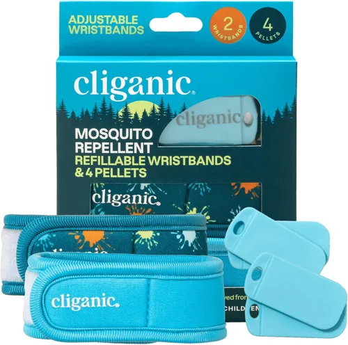 Miniatura 11 de Cliganic - Paquete repelente de mosquitos (1 clip + 2 bolitas de repuesto), sin DEET, infusión de aceite esencial, esenciales de verano, accesorios