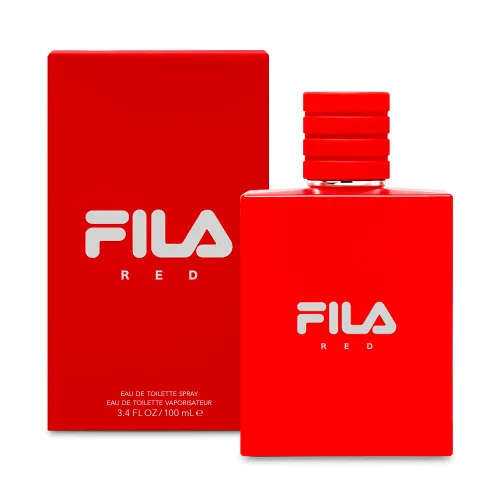 FILA Fragancia roja – Colonia para hombres con bergamota, jazmín, nuez moscada y sándalo – Colonia para hombre con aroma de día o noche inspirado en