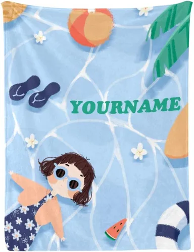 Miniatura 8 de Mantas de bebé personalizadas de unicornio con nombre/texto, mantas de bebé personalizadas para niña y niño, manta de forro polar negro súper suave