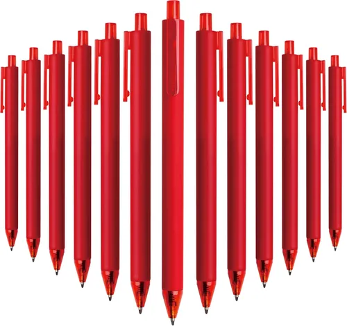Miniatura 10 de CRYLLIS Bolígrafos a granel, paquete de 50 bolígrafos para bolígrafos de tinta negra, escritura suave, sin manchas, suministros de oficina, regalos