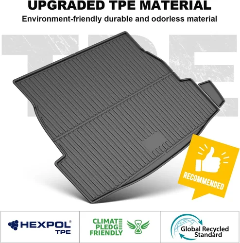 Miniatura 7 de TTX LIGHTING Alfombrillas y forro de carga para Toyota RAV4 2019-2024 2025: alfombrillas de TPE protegidas para todo tipo de clima, incluye 1ª 2ª