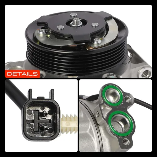Miniatura 9 de A-Premium Compresor de aire acondicionado con embrague compatible con Land Rover Range Rover 2010-2012, LR4 2010-2013, Range Rover Sport y Jaguar
