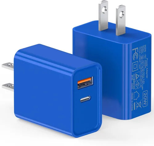 Miniatura 15 de Cargador de pared USB C de 20 W para iPhone 17/16/15/14/13/13 Mini/13 Pro Max/12/12 Pro/12 Pro Max Cube, paquete de 2 unidades de doble puerto