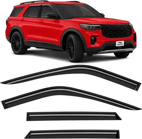 Miniatura 8 de Voron Glass - Protectores de lluvia extra duraderos en canal para Buick Encore 2013-2022, deflectores de ventana, viseras de ventilación, 4 piezas