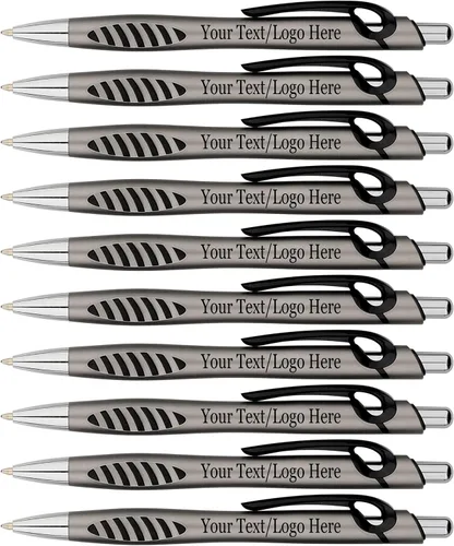Miniatura 4 de SyPen Bolígrafos personalizados con tu logotipo o texto personalizado, paquete de 300 unidades a granel para negocios, fiestas y eventos, bolígrafos